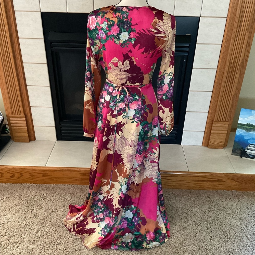 Lulus Floral Print Maxi Dress, Women’s Sz XS - Picture 6 of 12